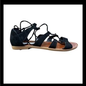 Steve Madden Gabriella Gladiator Black Strappy Leather Sandals – Women’s 8.5 EUC